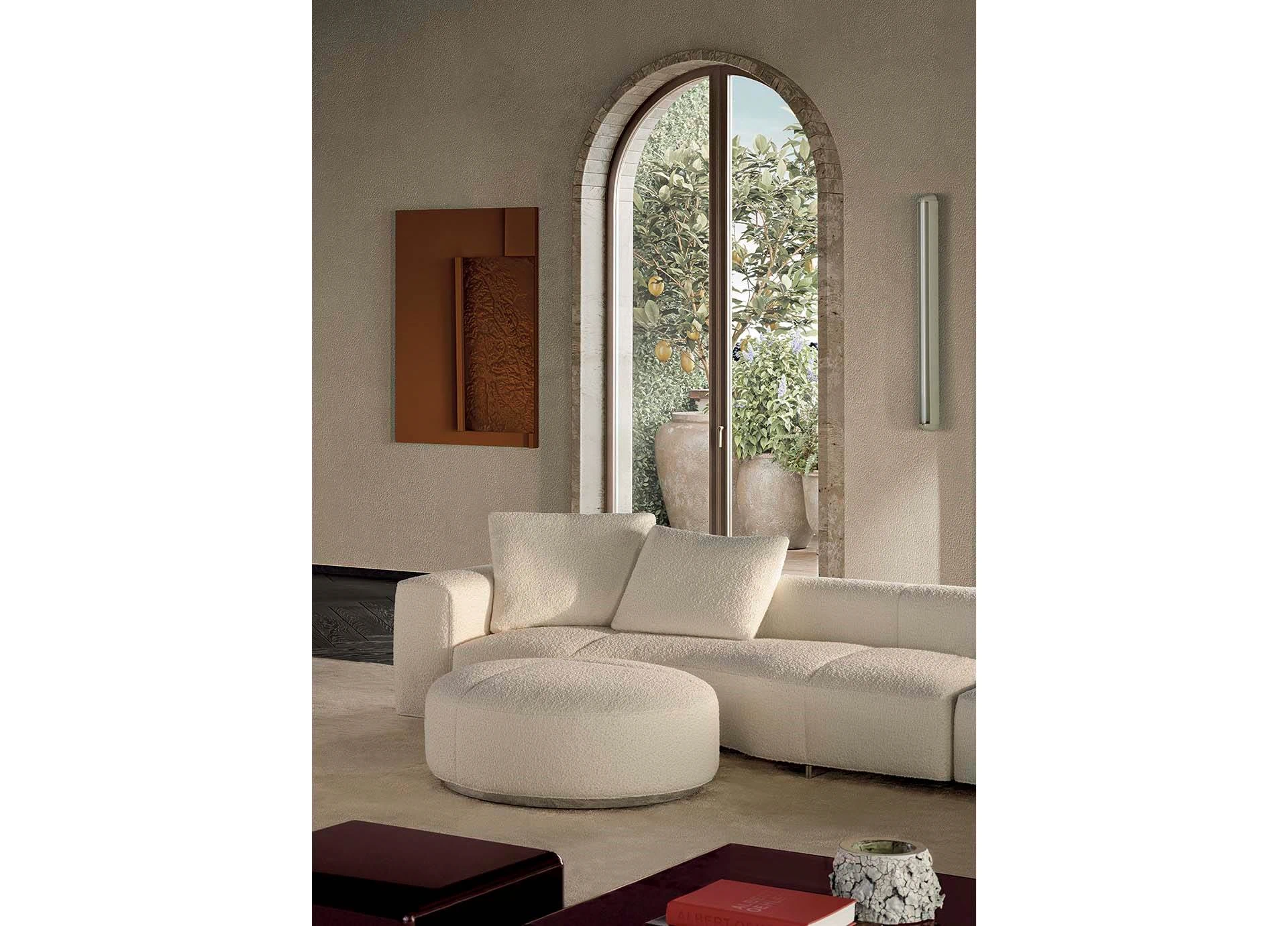 Двухмодульный диван Yves Bend Feel Naturale DX — Minotti, кожа, фото 4