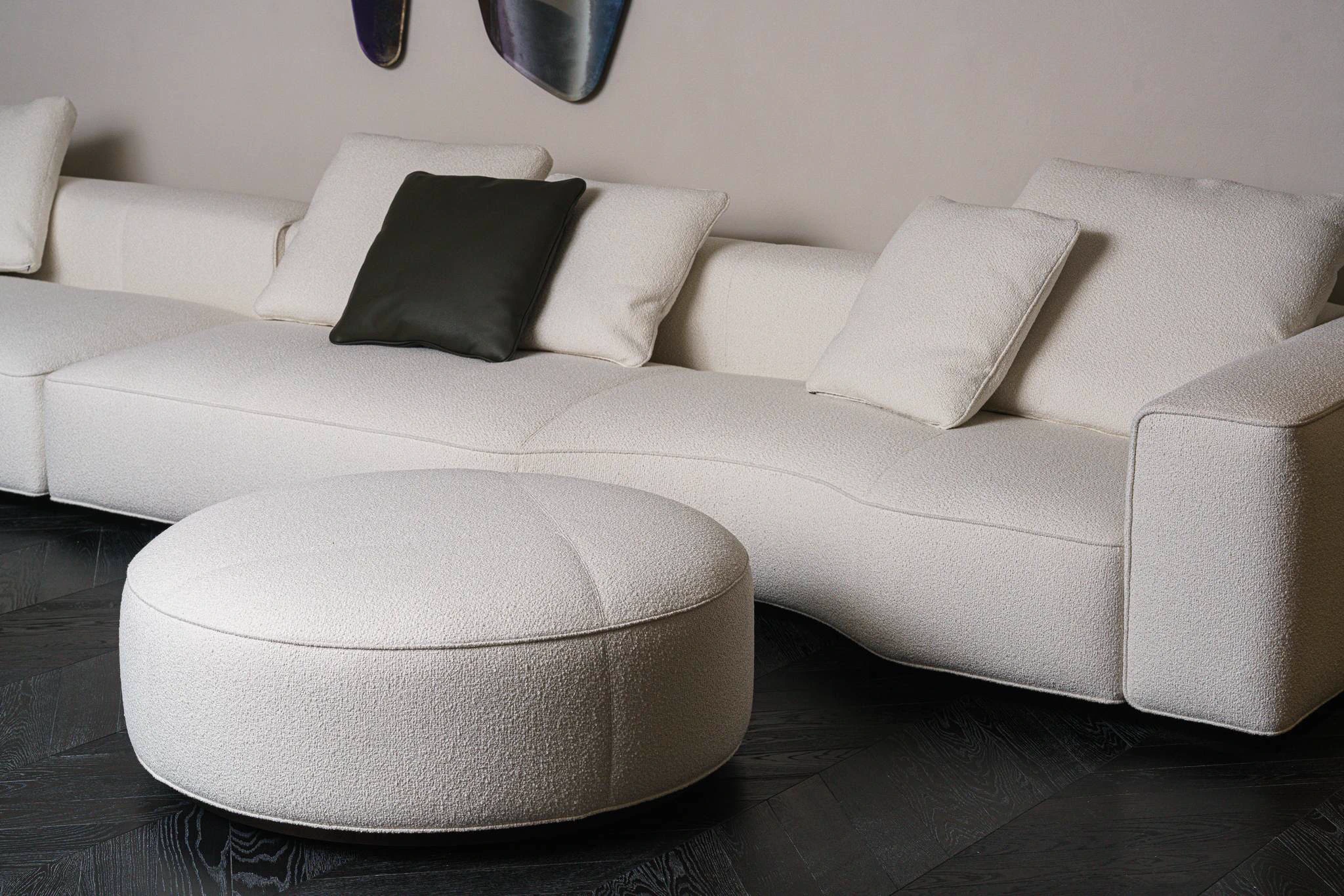 Двухмодульный диван Yves Feel Naturale DX — Minotti, кожа, фото 5