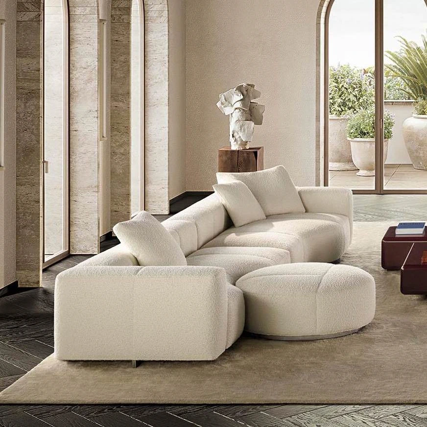 Двухмодульный диван Yves Feel Naturale DX — Minotti, кожа