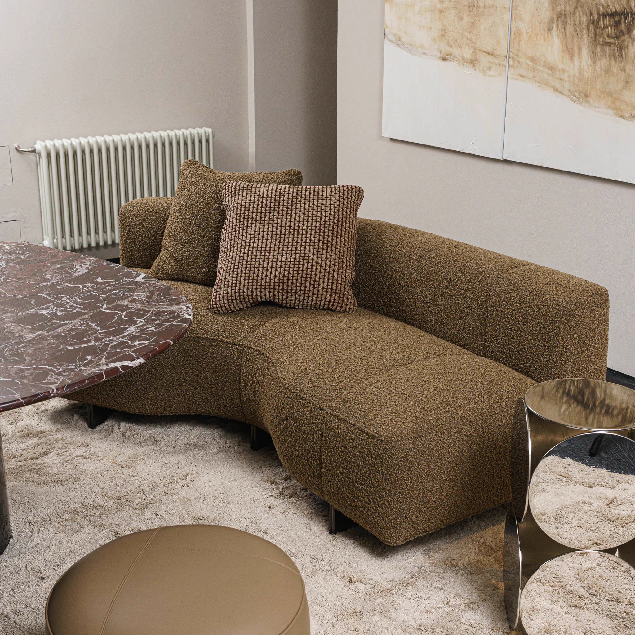 Двухмодульный диван Yves Orion Desert — Minotti, кожа