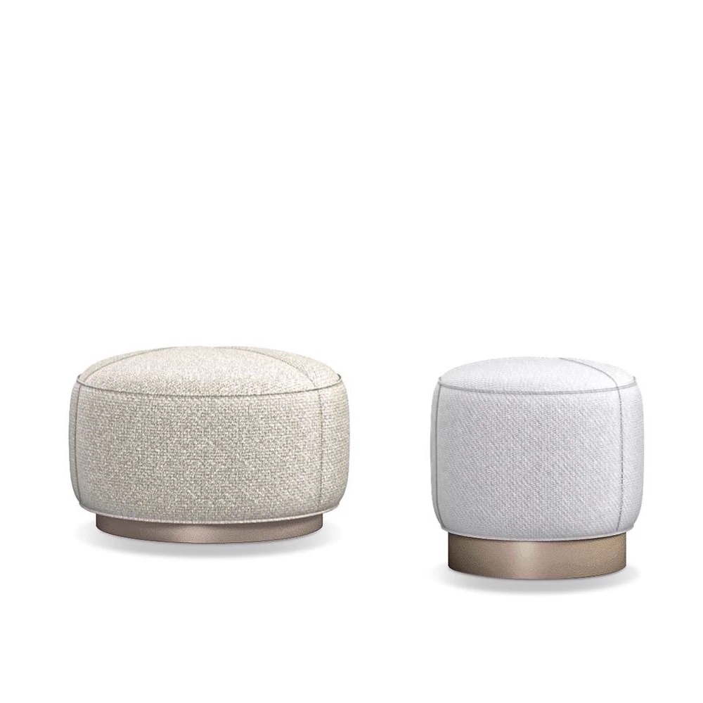 Пуф Yves Round — Minotti, кожа