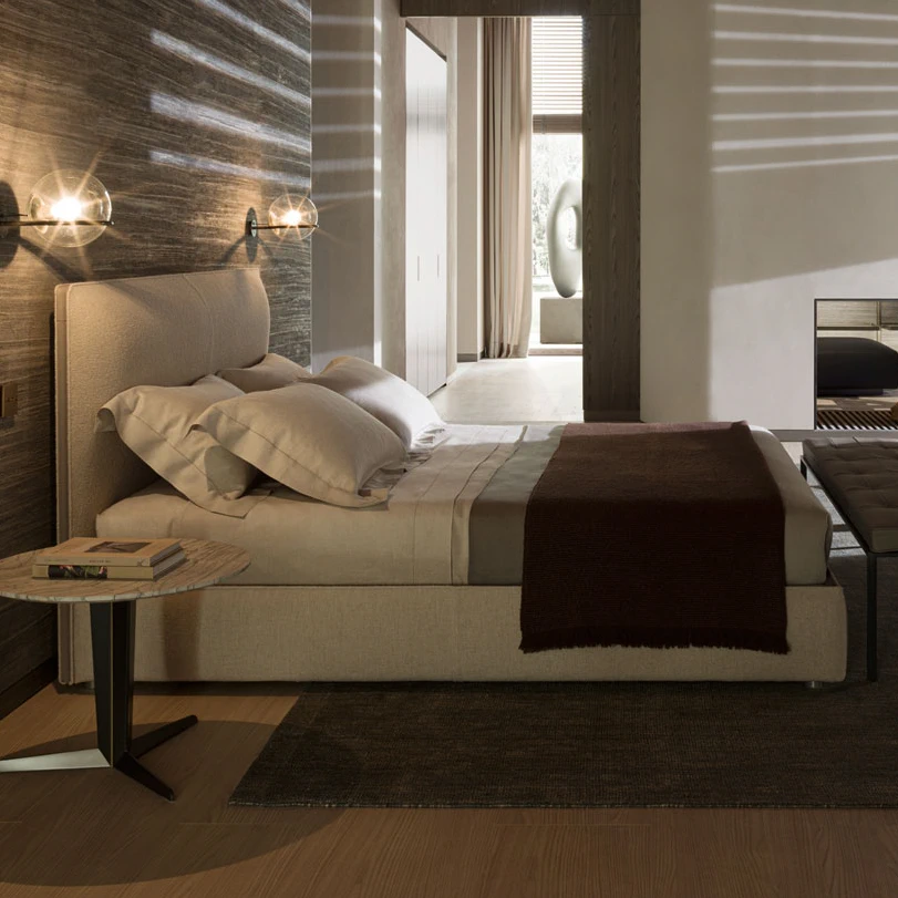 Кровать 160*200 Ribbon Safire — Molteni & C, кожа