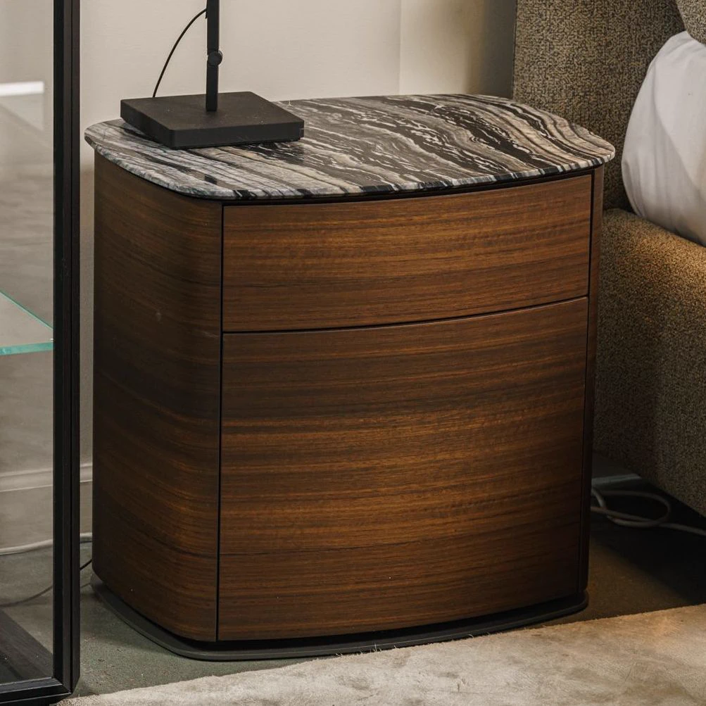 Прикроватная тумбочка 4040 Silver Wave — Molteni & C, мрамор