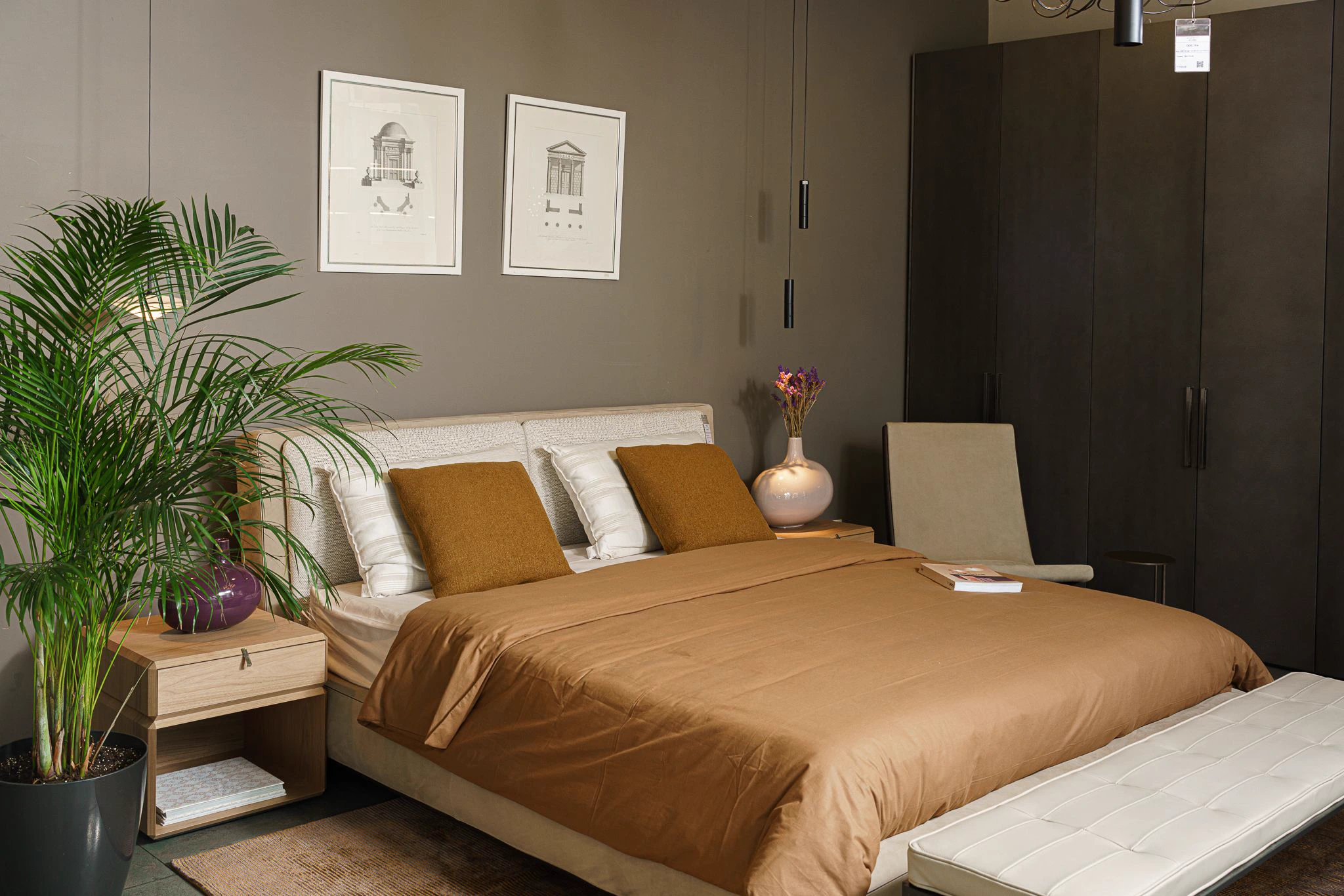 Кровать Aldgate Zafire — Molteni & C, кожа