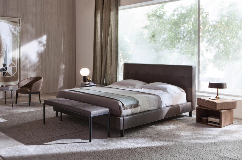 Кровать Anton — Molteni & C, кожа, фото 5