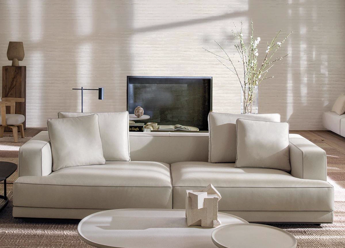Современный дизайн Диван Augusto 235 Kameo — Molteni & C, кожа