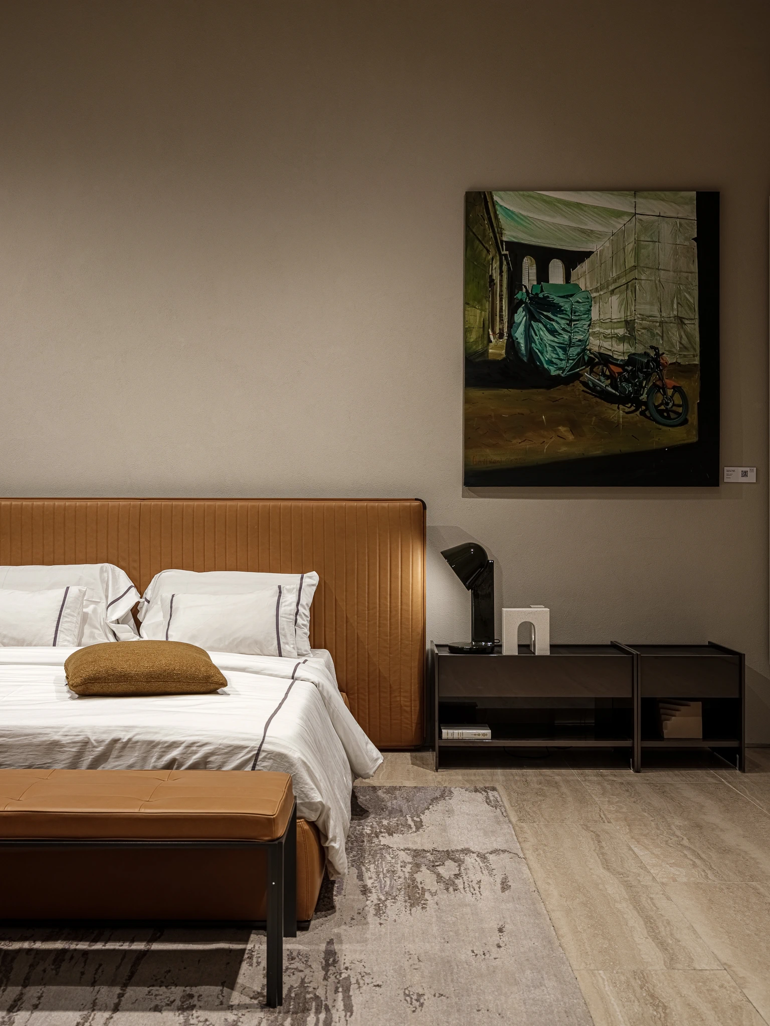 Прикроватная тумбочка Casper CCN1/CCN2 Glossy Cop — Molteni & C, дерево, фото 4