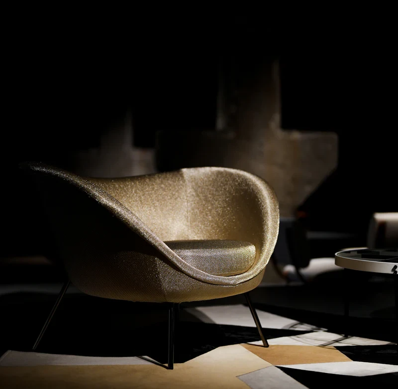 Кресло D.154.2 Gold Limited Edition — Molteni & C, кожа