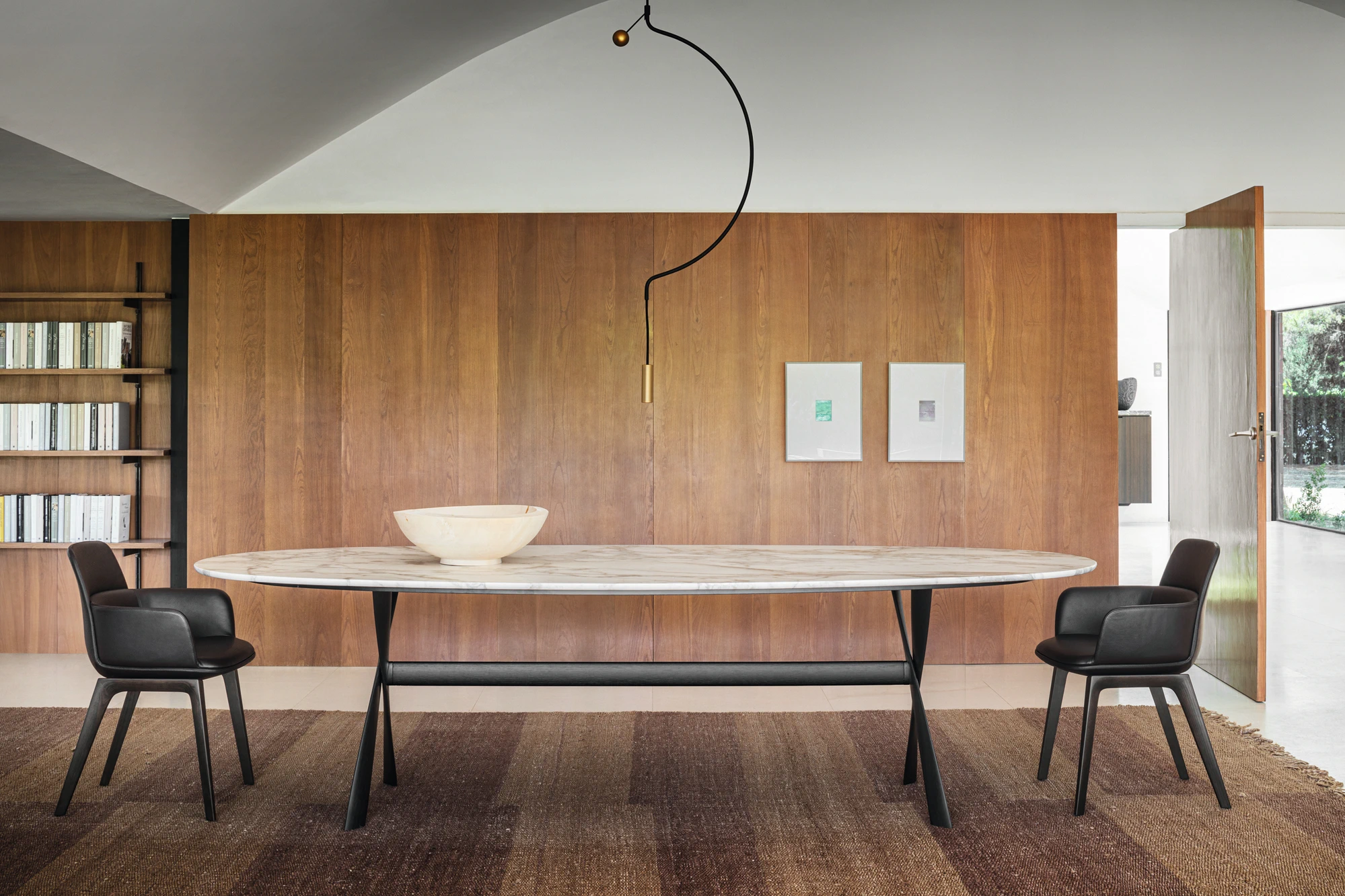 Современный дизайн Стол Gatwick Calacatta marble 210 — Molteni & C, мрамор, фото 3