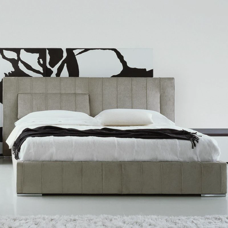 Кровать с функциональным изголовьем High-Wave — Molteni & C, кожа