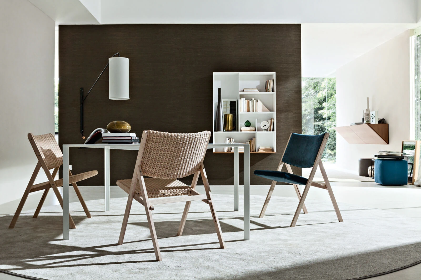 Каркас и наполнение: металл. Современный дизайн Стол Lessless — Molteni & C, металл, фото 2