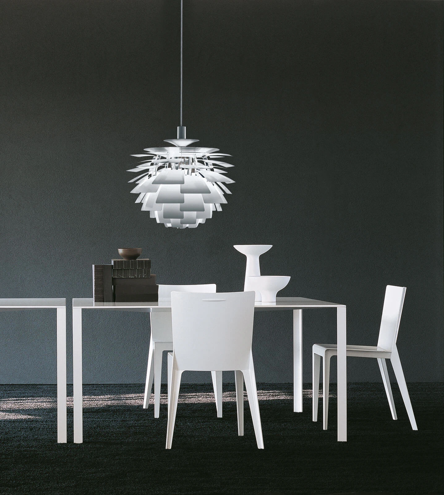 Каркас и наполнение: металл. Современный дизайн Стол Lessless — Molteni & C, металл, фото 3