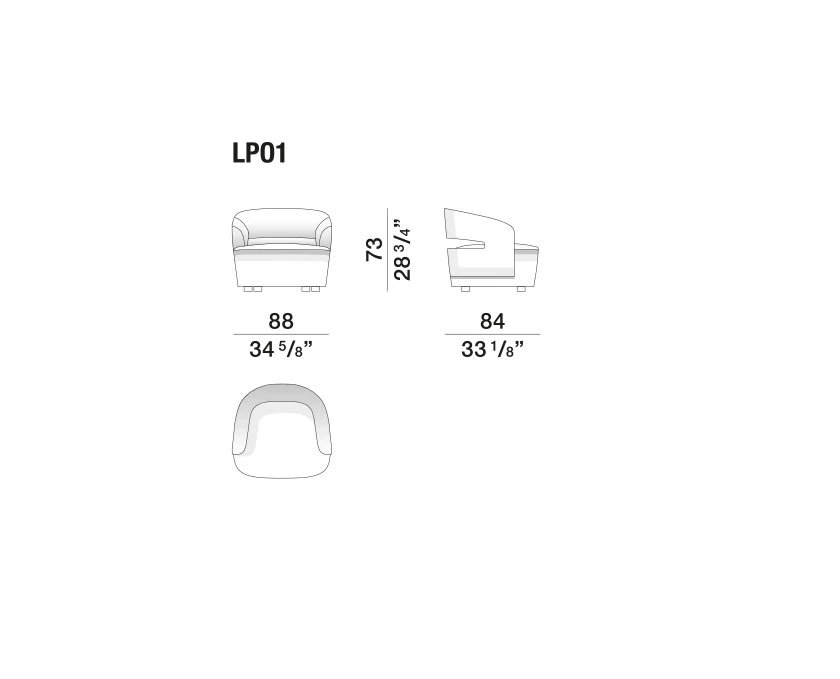 Кресло Lucio — Molteni & C, кожа, фото 4