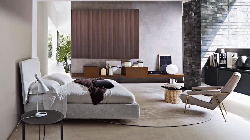 Кровать с подъемным механизмом Nature — Molteni & C, кожа, фото 3