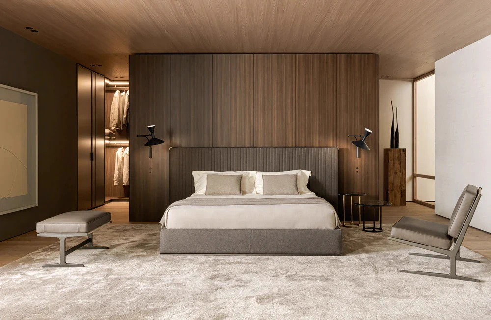 Кровать Ovidio Colo — Molteni & C, кожа, фото 6