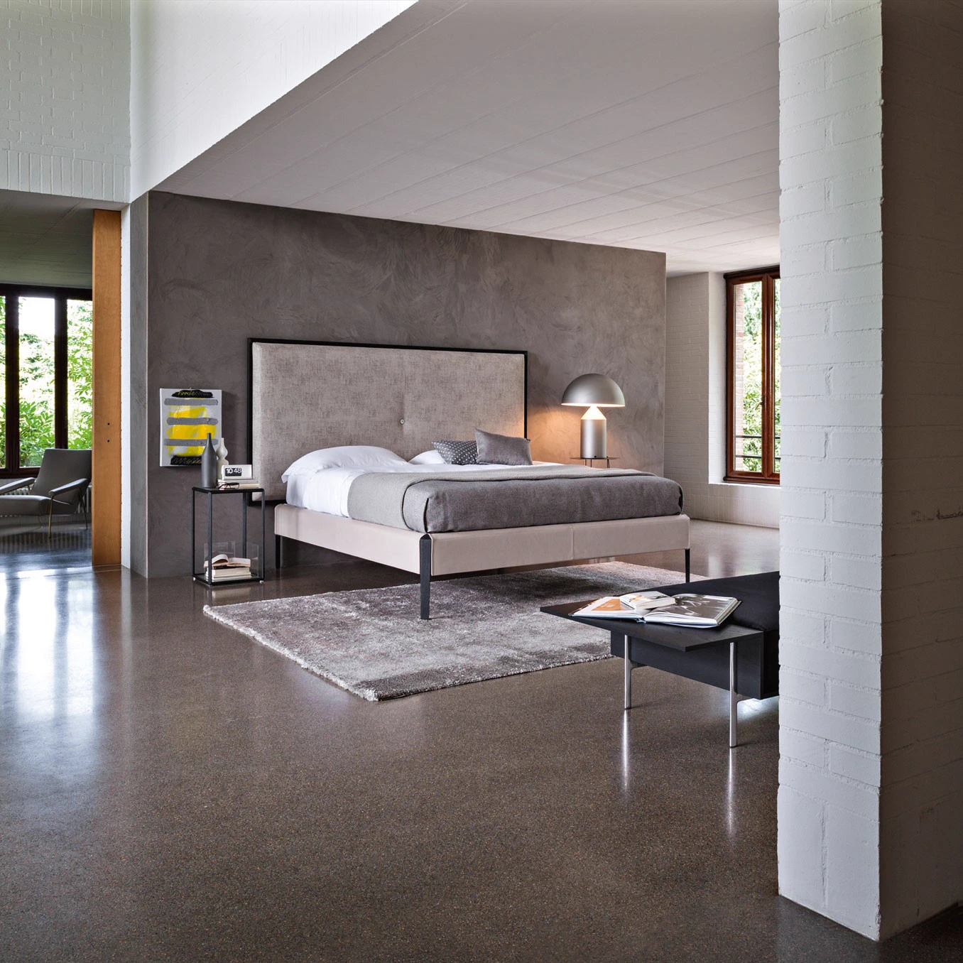 Кровать с высоким изголовьем Sweetdreams — Molteni & C, кожа, фото 2
