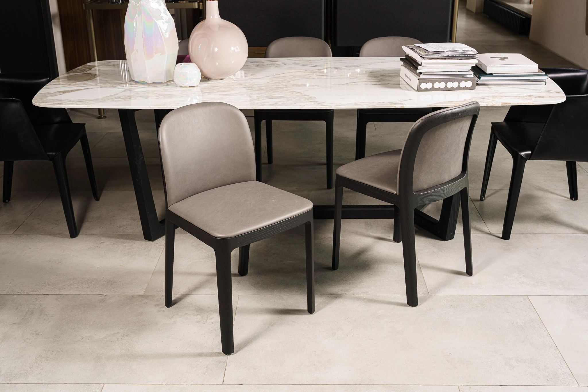 Стул Tea Leather Siria 1291/oak black — Molteni & C, кожа, фото 4
