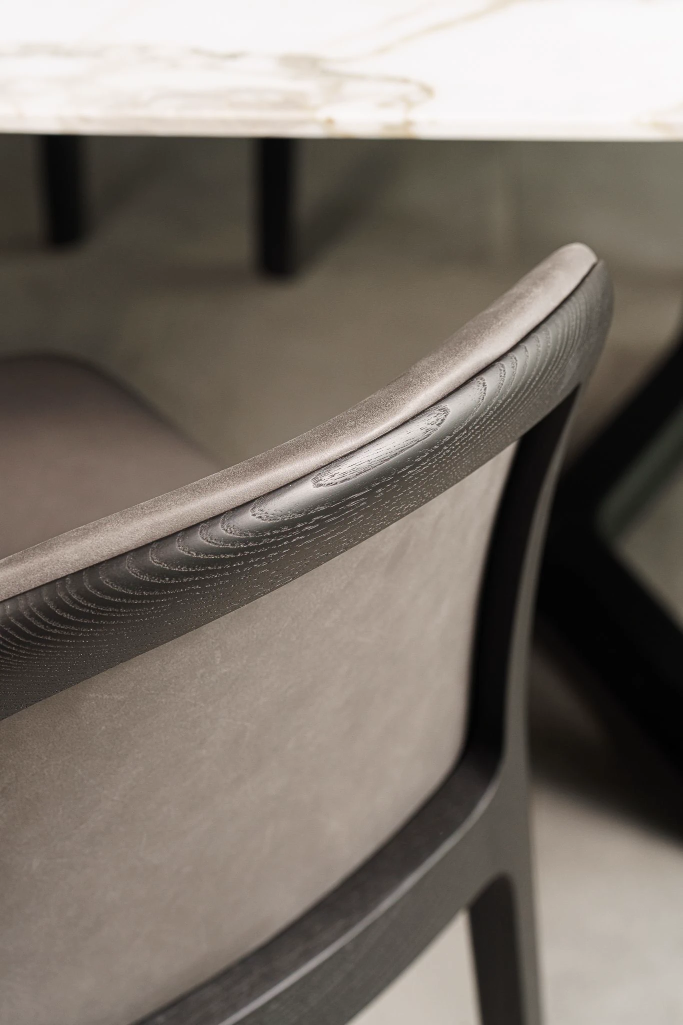 Стул Tea Leather Siria 1291/oak black — Molteni & C, кожа, фото 5