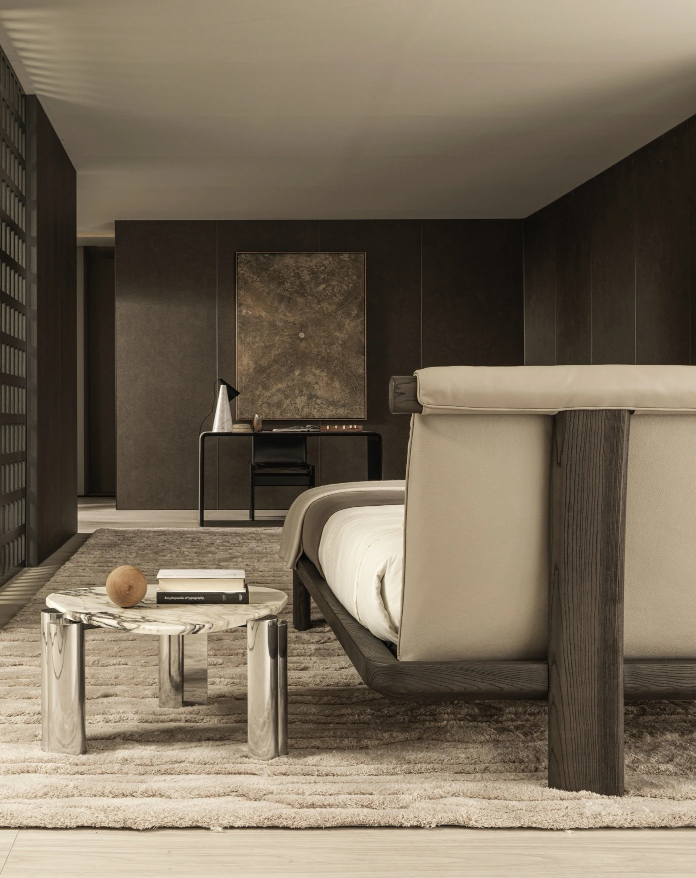 Кровать Tibeau — Molteni & C, кожа, фото 6