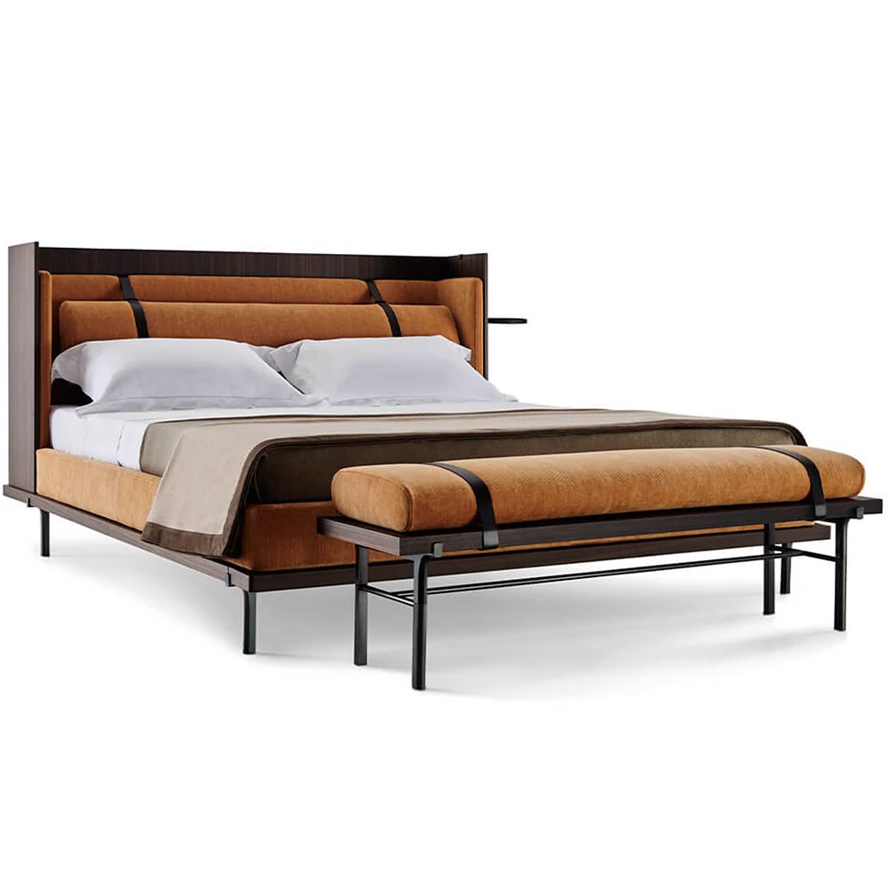 Кровать Twelve A.M — Molteni & C, кожа