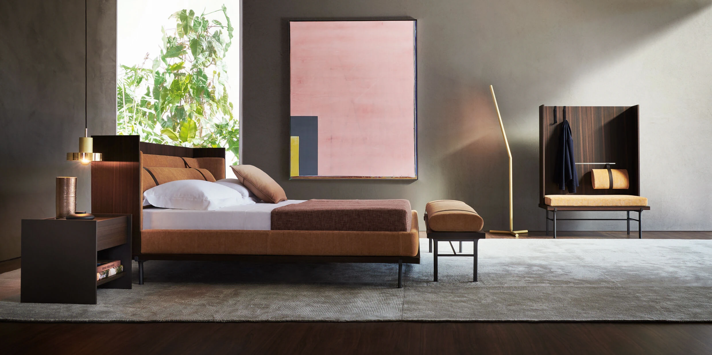 Банкетка Twelve A.M — Molteni & C, кожа, фото 3