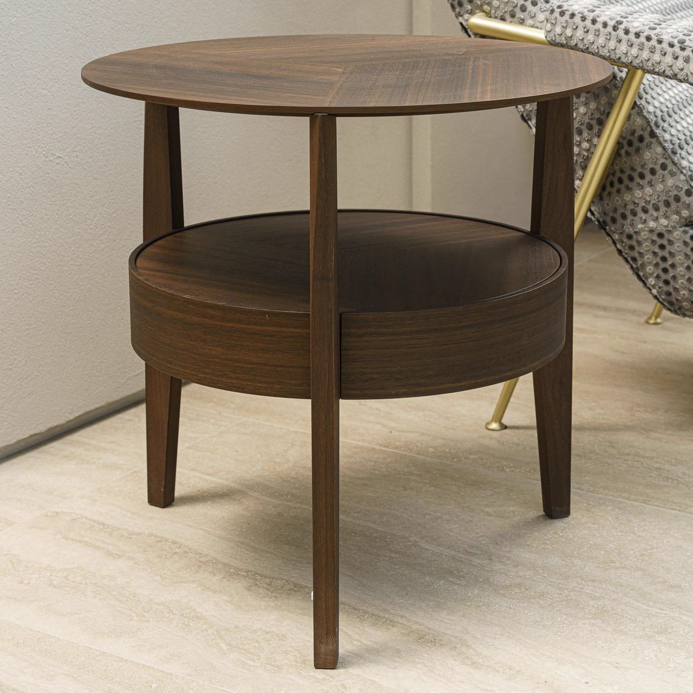 Прикроватный столик с ящиком When Eucalyptus / Oak Black — Molteni & C, массив дерева