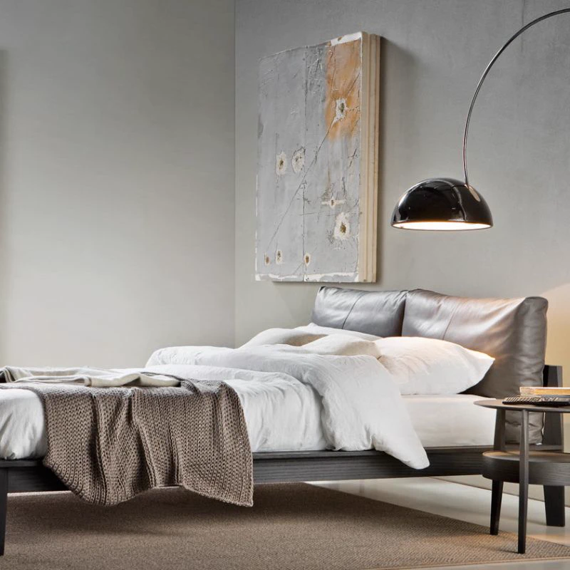 Кровать с мягким изголовьем Wish — Molteni & C, кожа, фото 2