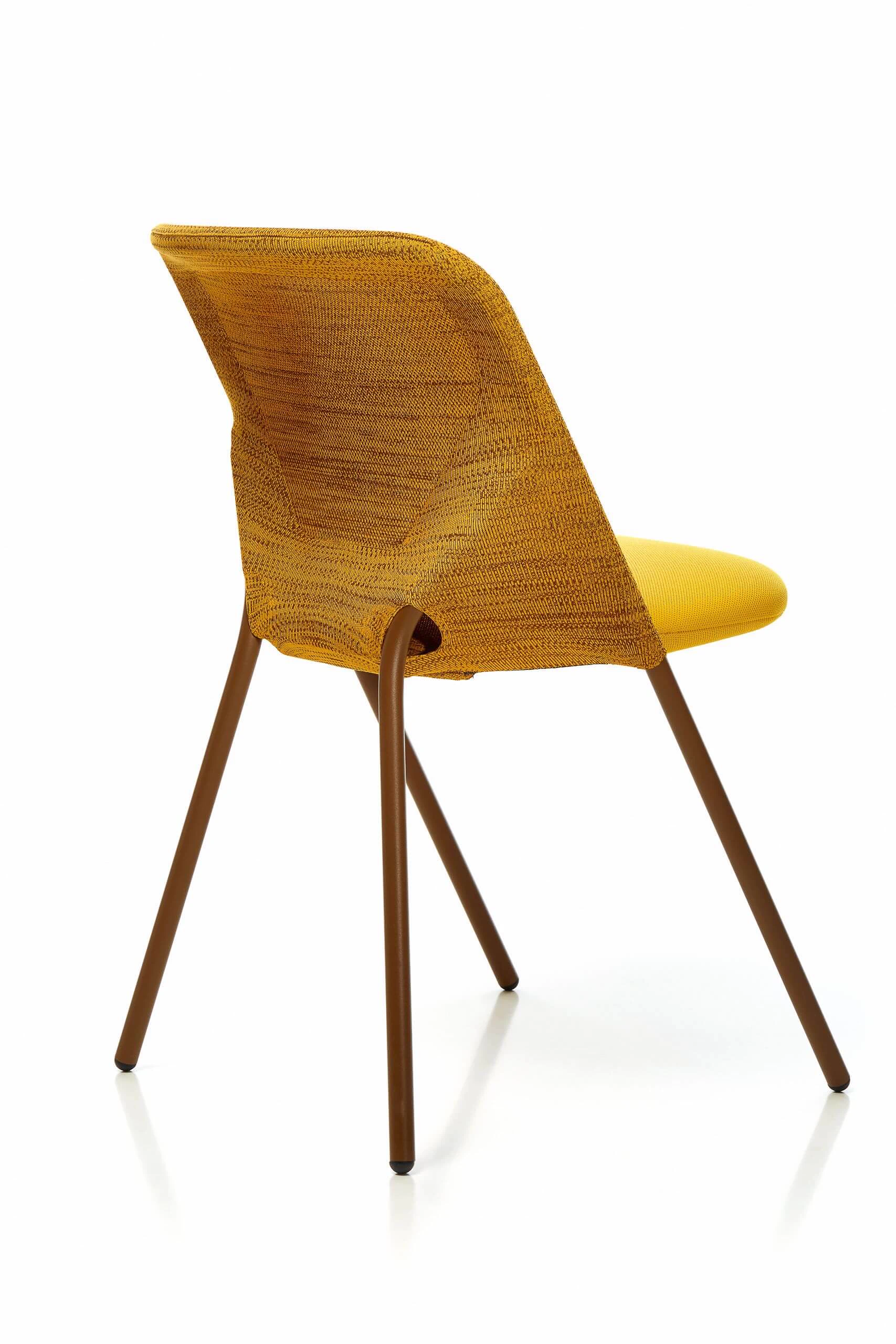 Каркас и наполнение: металл, пенополиуретан. Современный дизайн Стул Shift Dining Chair — Moooi, ткань, фото 2