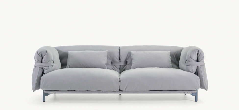 Диван Belt — Moroso, кожа, фото 6