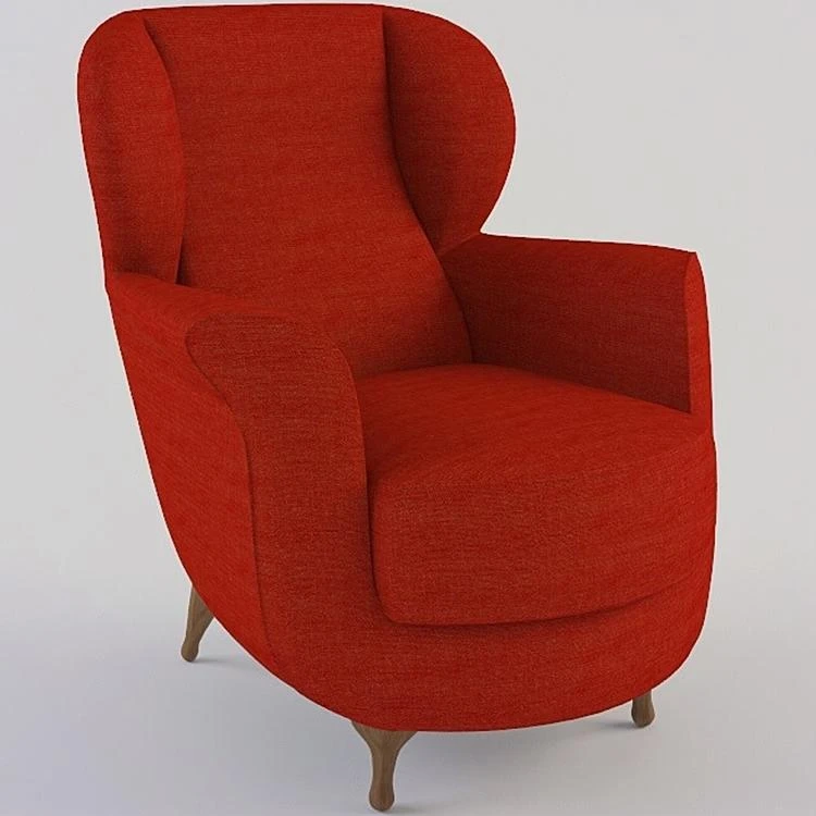 Кресло Bergere Papy — Moroso, кожа