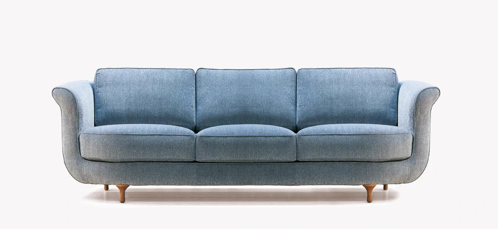 Каркас и наполнение: массив дерева. Современный дизайн Диван Big Mama — Moroso, кожа, фото 2