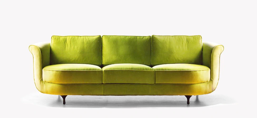 Каркас и наполнение: массив дерева. Современный дизайн Диван Big Mama — Moroso, кожа, фото 3