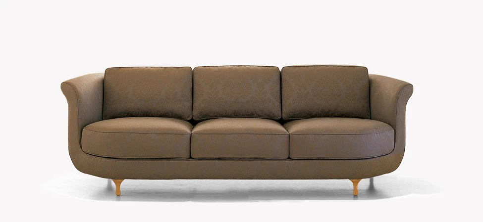 Каркас и наполнение: массив дерева. Современный дизайн Диван Big Mama — Moroso, кожа, фото 4
