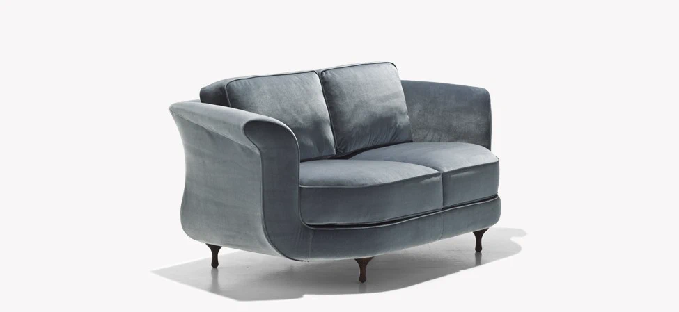 Каркас и наполнение: массив дерева. Современный дизайн Диван Big Mama — Moroso, кожа, фото 6