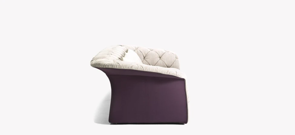 Каркас и наполнение: массив дерева. Современный дизайн Диван Bohemian — Moroso, кожа, фото 4