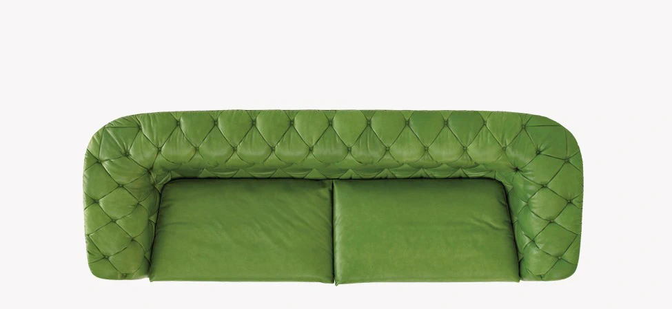 Каркас и наполнение: массив дерева. Современный дизайн Диван Bohemian — Moroso, кожа, фото 6