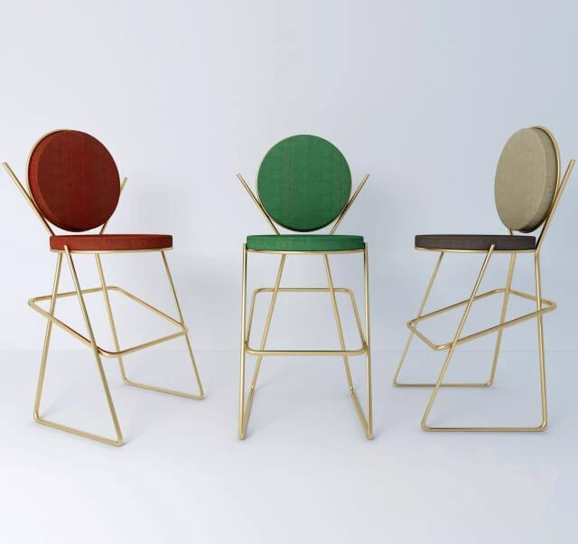 Барный стул Double Zero — Moroso, кожа, фото 4