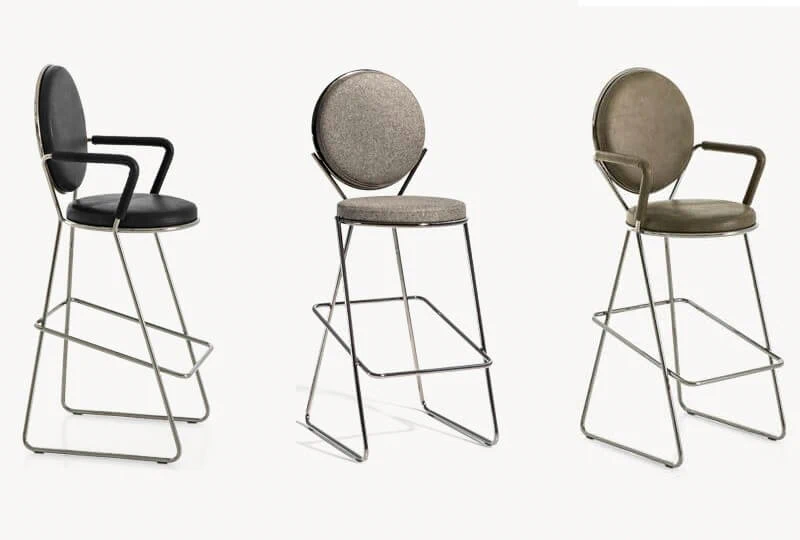 Барный стул Double Zero — Moroso, кожа, фото 5