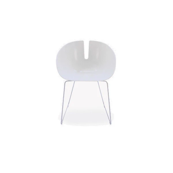 Каркас и наполнение: металл. Современный дизайн Стул Fjord H — Moroso, кожа, фото 4