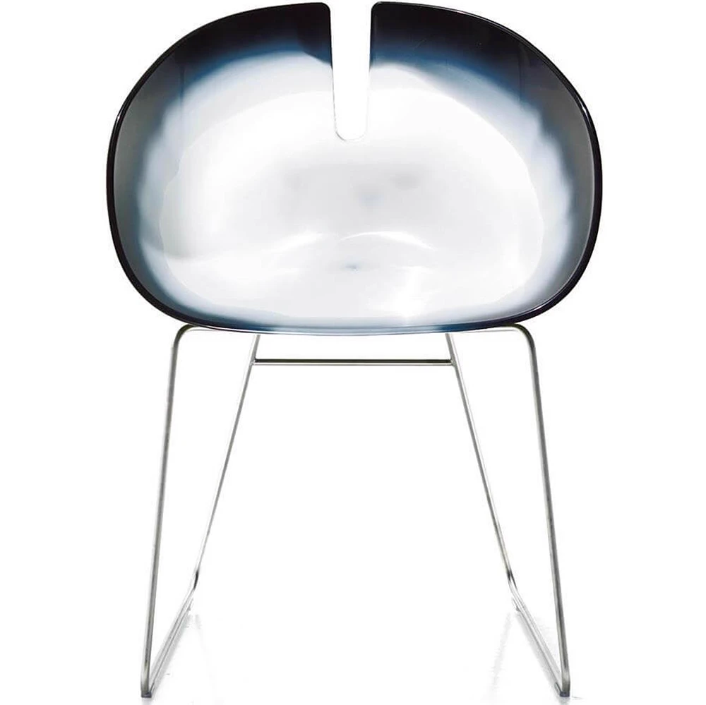 Каркас и наполнение: металл. Современный дизайн Стул Fjord H — Moroso, кожа