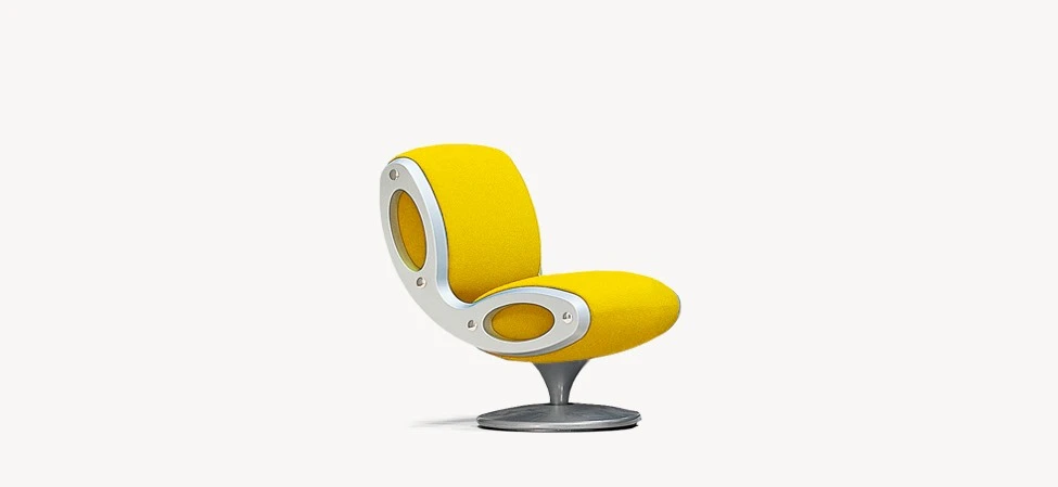 Кресло Gluon — Moroso, кожа, фото 4