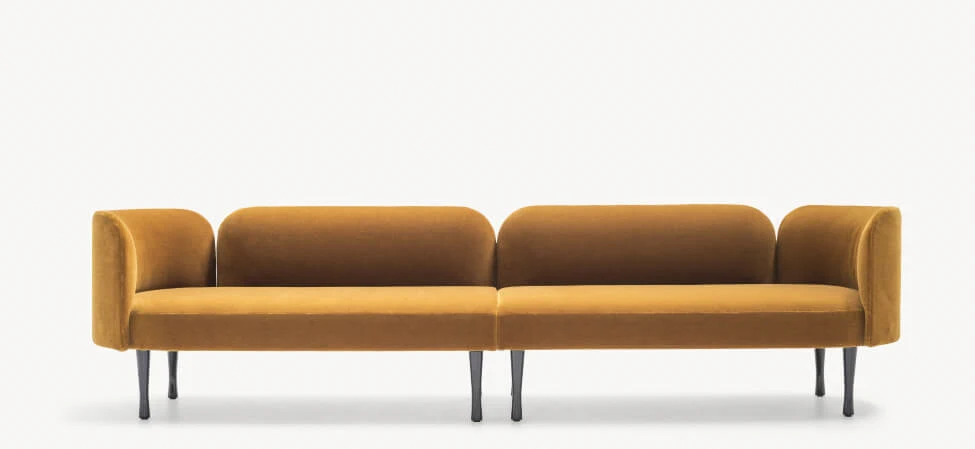 Каркас и наполнение: массив дерева. Современный дизайн Диван Josephine — Moroso, кожа, фото 4
