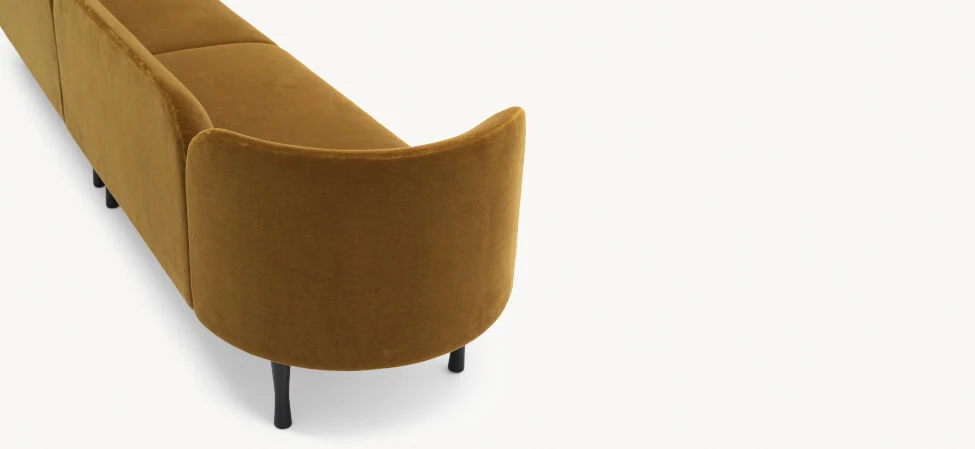 Каркас и наполнение: массив дерева. Современный дизайн Диван Josephine — Moroso, кожа, фото 6