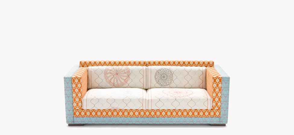 Каркас и наполнение: массив дерева. Современный дизайн Диван Karmakoma — Moroso, ткань, фото 2