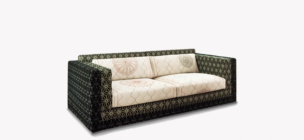Каркас и наполнение: массив дерева. Современный дизайн Диван Karmakoma — Moroso, ткань, фото 3