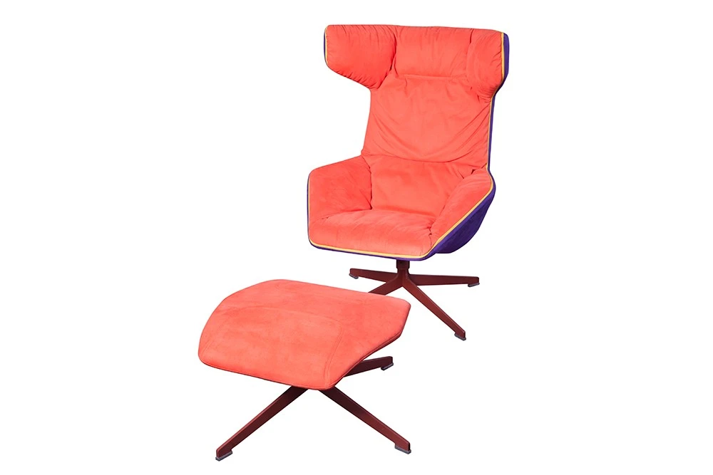 Кресло с пуфом line for a walk — Moroso, текстиль
