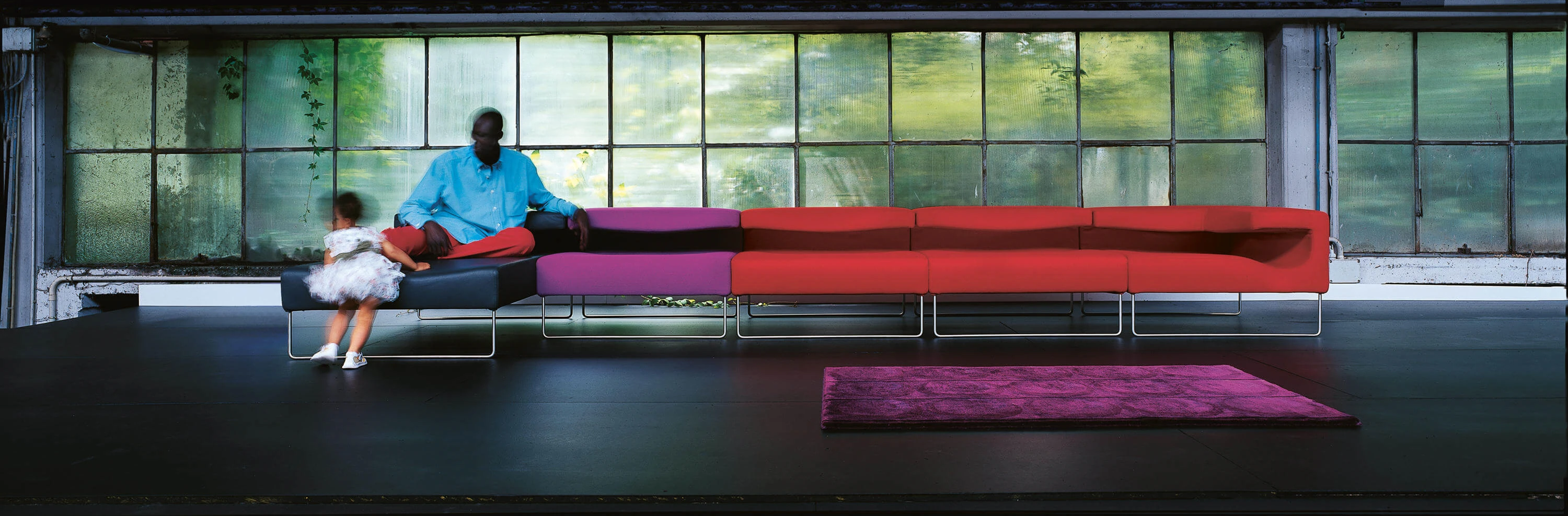 Диван Lowseat — Moroso, кожа, фото 3