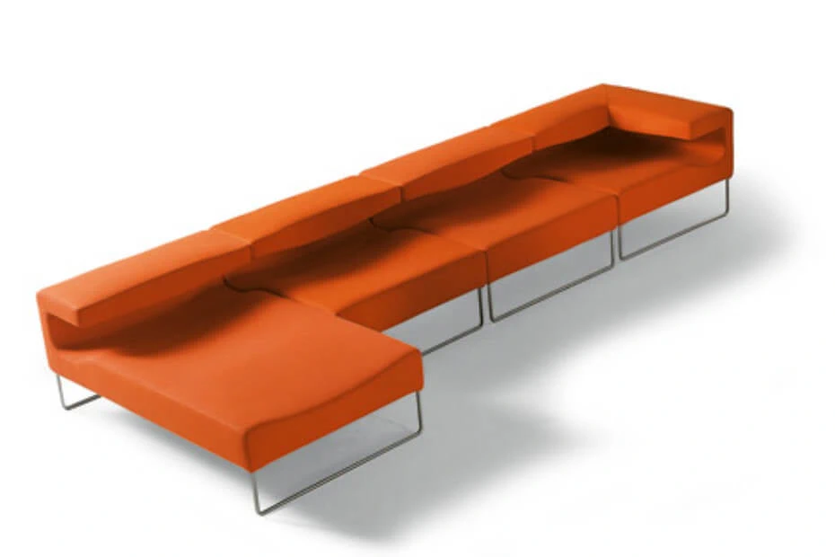 Диван Lowseat — Moroso, кожа, фото 4