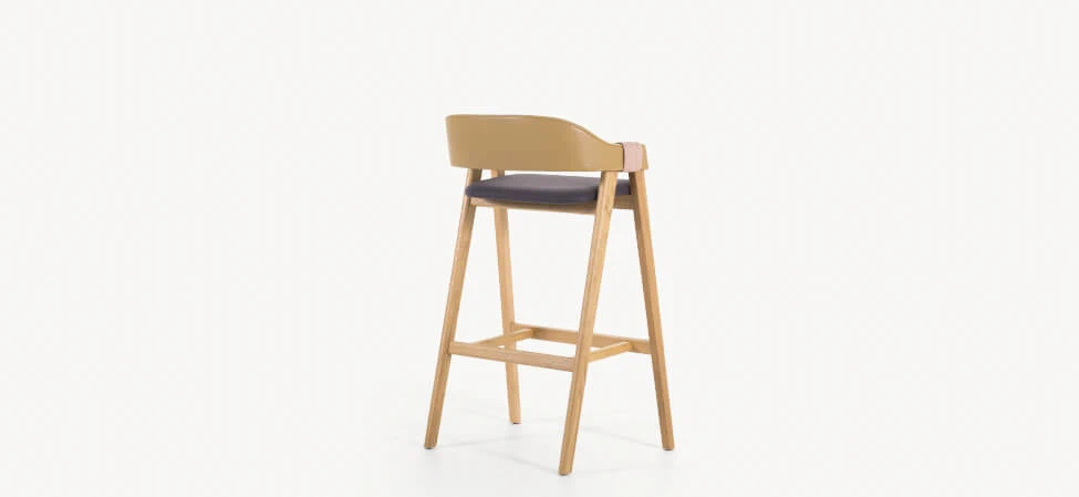 Барный стул Mathilda — Moroso, массив дерева, фото 4