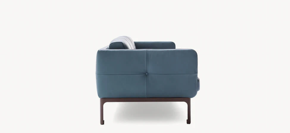 Каркас и наполнение: металл. Современный дизайн Диван Modernista — Moroso, кожа, фото 3